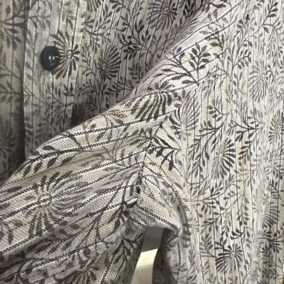 Zegna Sports Floral All Over Print Button Shirt Medium Designer Preppy - Picture 8 of 8